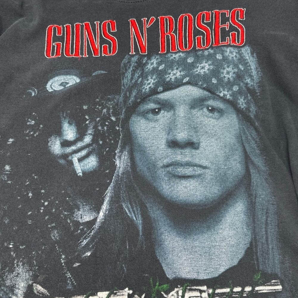 Vintage Guns N Roses Axl Rose Embroidered Double Sided Band Tee Shirt XL - Picture 3 of 8